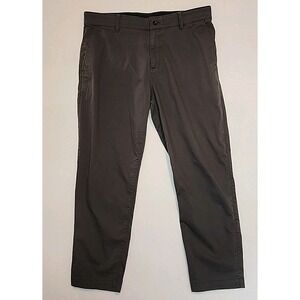 Nike DRI-Fit Standard Fit Mens 36x30 Gray Athletic Pants Grip Waist